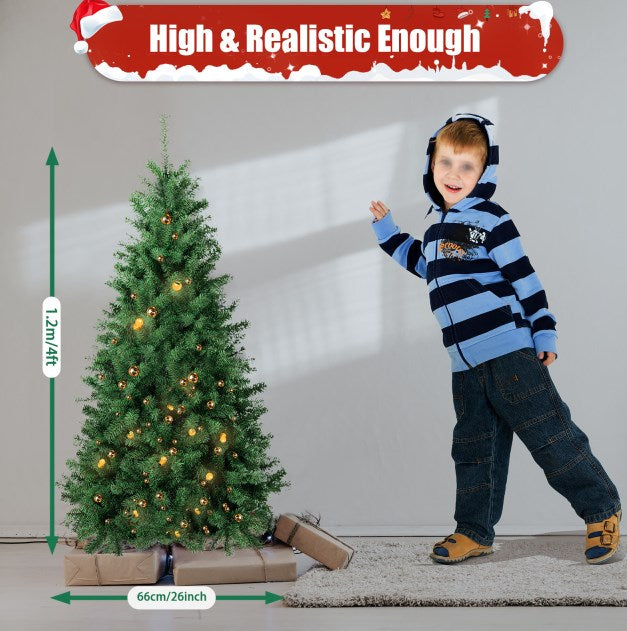 120 cm Albero di Natale Artificiale Decorazione Natalizia in PVC, per Appartamenti