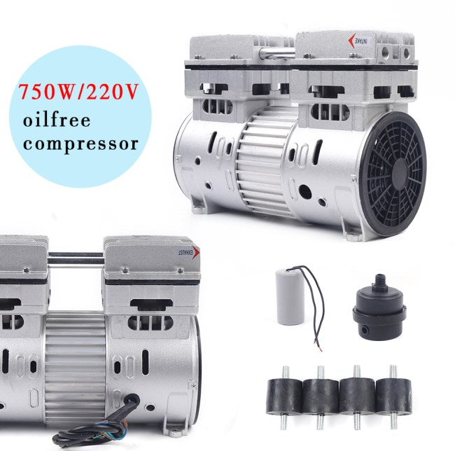 Compressore d'aria senza olio 1PS, 750W 8 bar 145 l/min