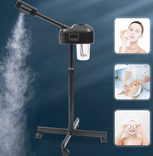 LCD Ozone Facial Steamer Professional per la pelle pulita, la cura della pelle uso a casa, salone di bellezza