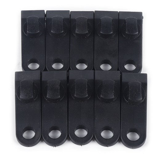 10 Clip per Tenda da Campeggio, Agricoltura, Giardino, Colore Nero