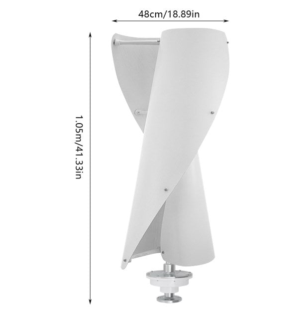 Turbina eolica 400W, turbina eolica verticale, albero a levitazione magnetica