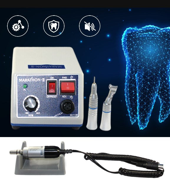 Laboratorio dentistico, micromotore Marathon, 35K rpm, dritto e contrangolo