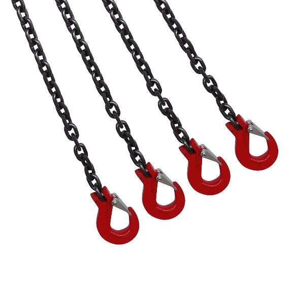 Catena per catena, G80, in acciaio al manganese, 5T, 4 gambe, catena ad alta resistenza, 1,5 m