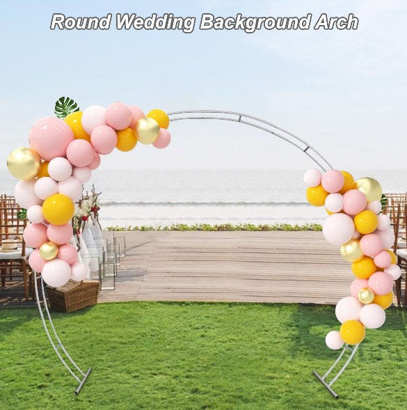 Arco Sfondo Stand Kit per Palloncini in Metallo per Matrimonio Compleanno, Decorazione in Metallo