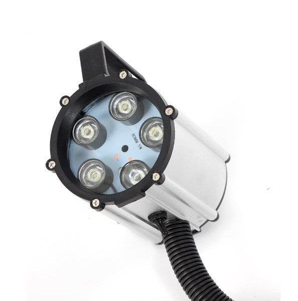 5W LED Lampada per Macchina da Lavoro a Rotazione, Lampada Flessibile per Fabbrica, (Base Fissa)