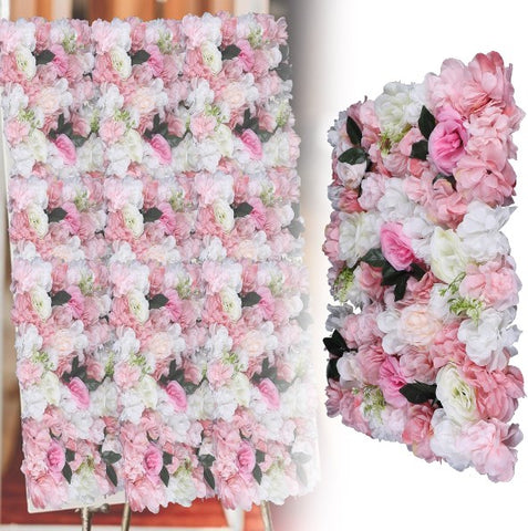 12 pezzi di Fiori artificiali da parete per matrimonio,  decorazione decorazione rosa, 40 x 60 cm,  rosa