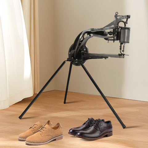 Macchina da cucire a 360° per la riparazione delle scarpe, set con aghi per tela, cotone, lino, utensili da cucito