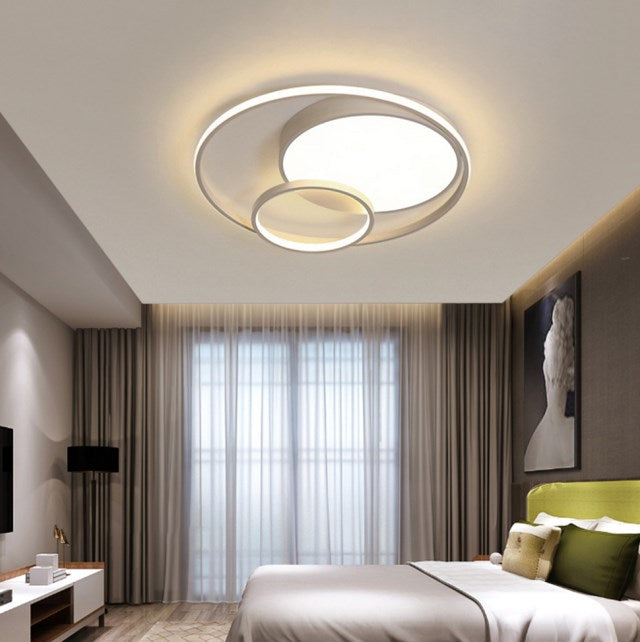 55W Plafoniera Moderna LED in Acrilico Lampada da Soffitto Dimmerabile per Camera Soggiorno Hotel