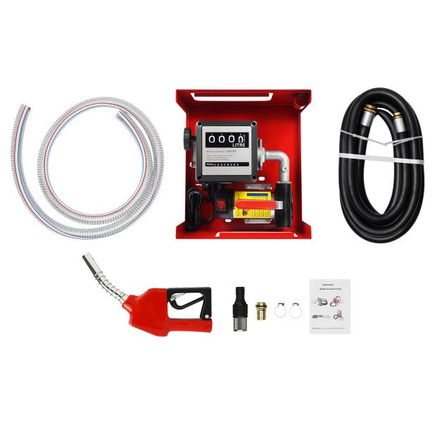 230V 200W 45L/min Pompa diesel, pompa dell'olio combustibile, ugello autoadescante + contatore