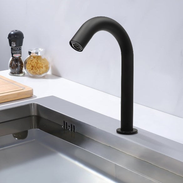 Rubinetto con sensore intelligente a infrarossi in Acciaio inox, Rubinetto per lavabo