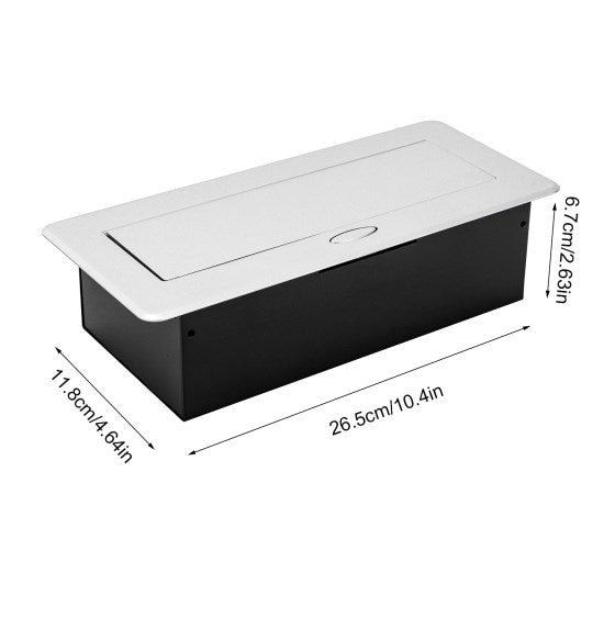 Presa da Tavolo, da Incasso, 6 Prese da Cucina, Pop-up Floor Box, Presa Elettrica da Tavolo con 2 EU LAN HDMI e 5 V 2 A USB Typec