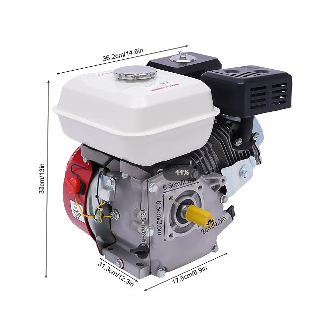 Motore a Benzina da 7,5 CV, 5,1 kW Motore Industriale del Motore della Carta di Gravità 7,5 HP/4 tempi