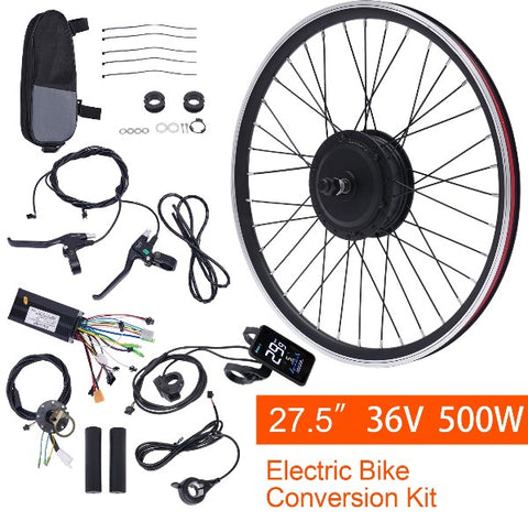 Kit di conversion per bicicletta elettrica, 36 V, 500 W, con display LCD