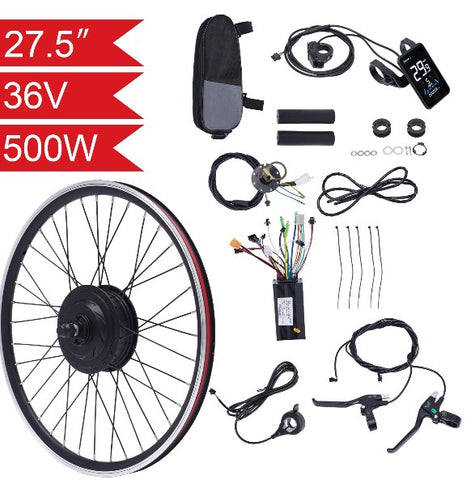 Kit di conversion per bicicletta elettrica, 36 V, 500 W, con display LCD