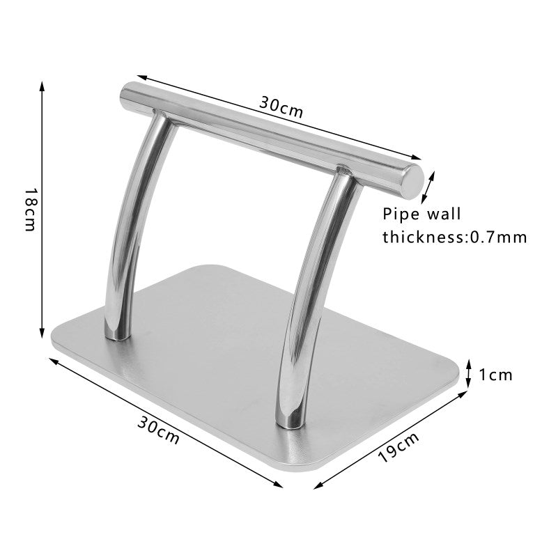 Poggiapiedi per parrucchiere in acciaio inox, per salone di parrucchiere, Poggiapiedi da parrucchiere