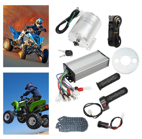 48 – 72 V, motore elettrico senza spazzole, 3000 W, kit di controllo di conversione Fit Go Kart Scooter per moto elettriche e bici da spiaggia