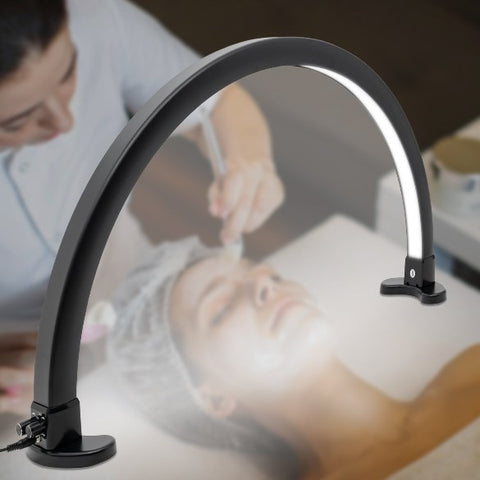  Lampada da scrivania a mezzaluna, 45 W, , luce LED per ciglia, lampada cosmetica a mezzaluna (nero)