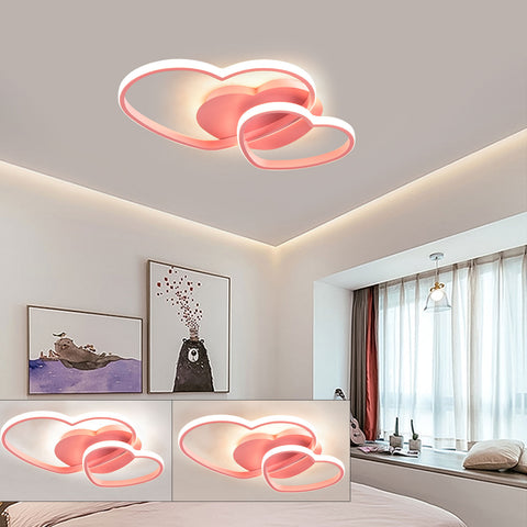 Lampada da soffitto Lampada da soffitto a forma di cuore Love Lampada a sospensione con telecomando