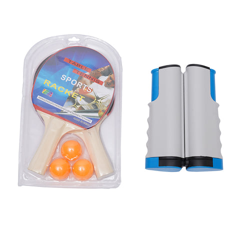 Tavolo da ping pong pieghevole 60*30*30 pollici, con 2 racchette + 3 palle da ping pong