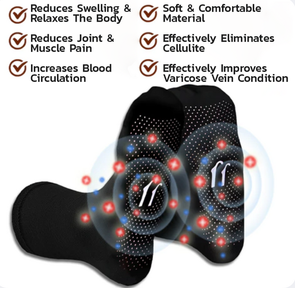 GFOUK™ Turmalin Ionisch Körperformende Stretch Socken