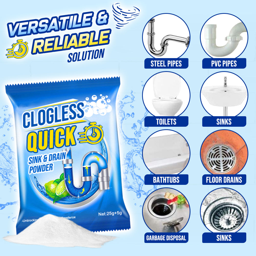 GFOUK™ Clogless Quick Sink and Drain Powder
