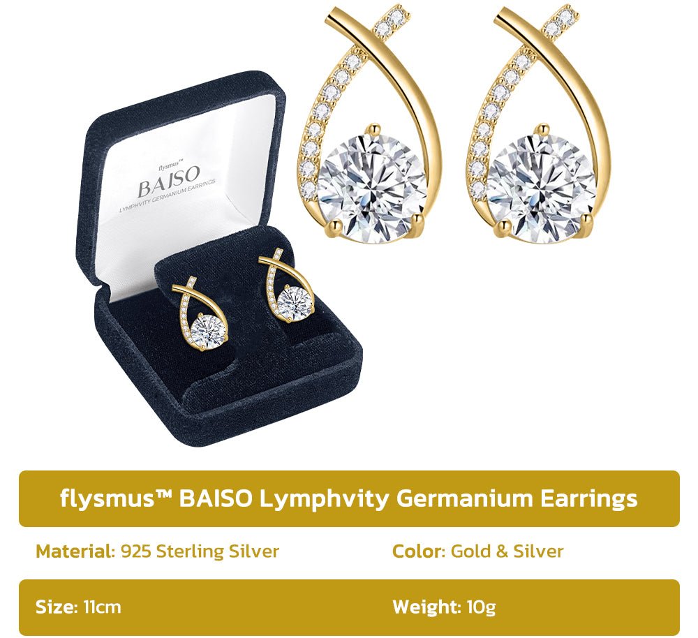 flysmus™ BAISO Lymphvity Germanium Earrings