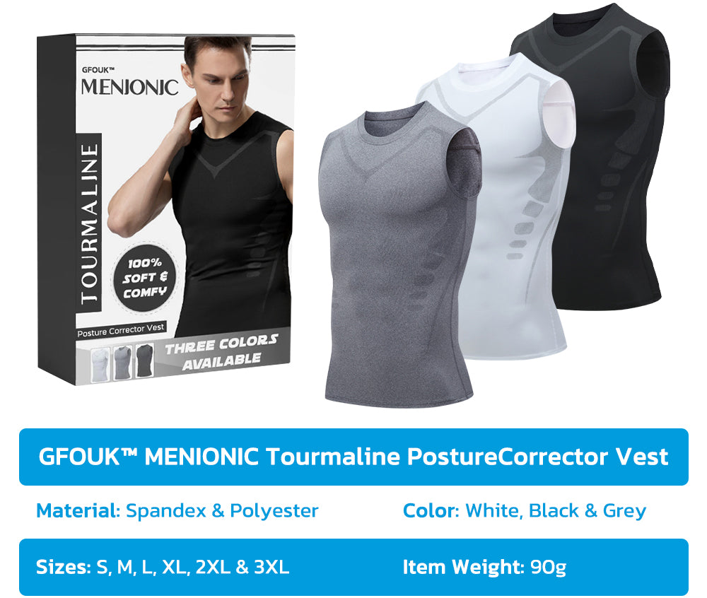 GFOUK™ MENIONIC Tourmaline PostureCorrector Vest