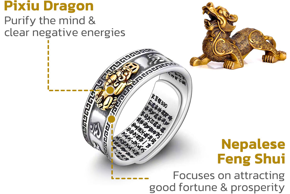 GFOUK™ FengShui Pixiu Nepal Ring