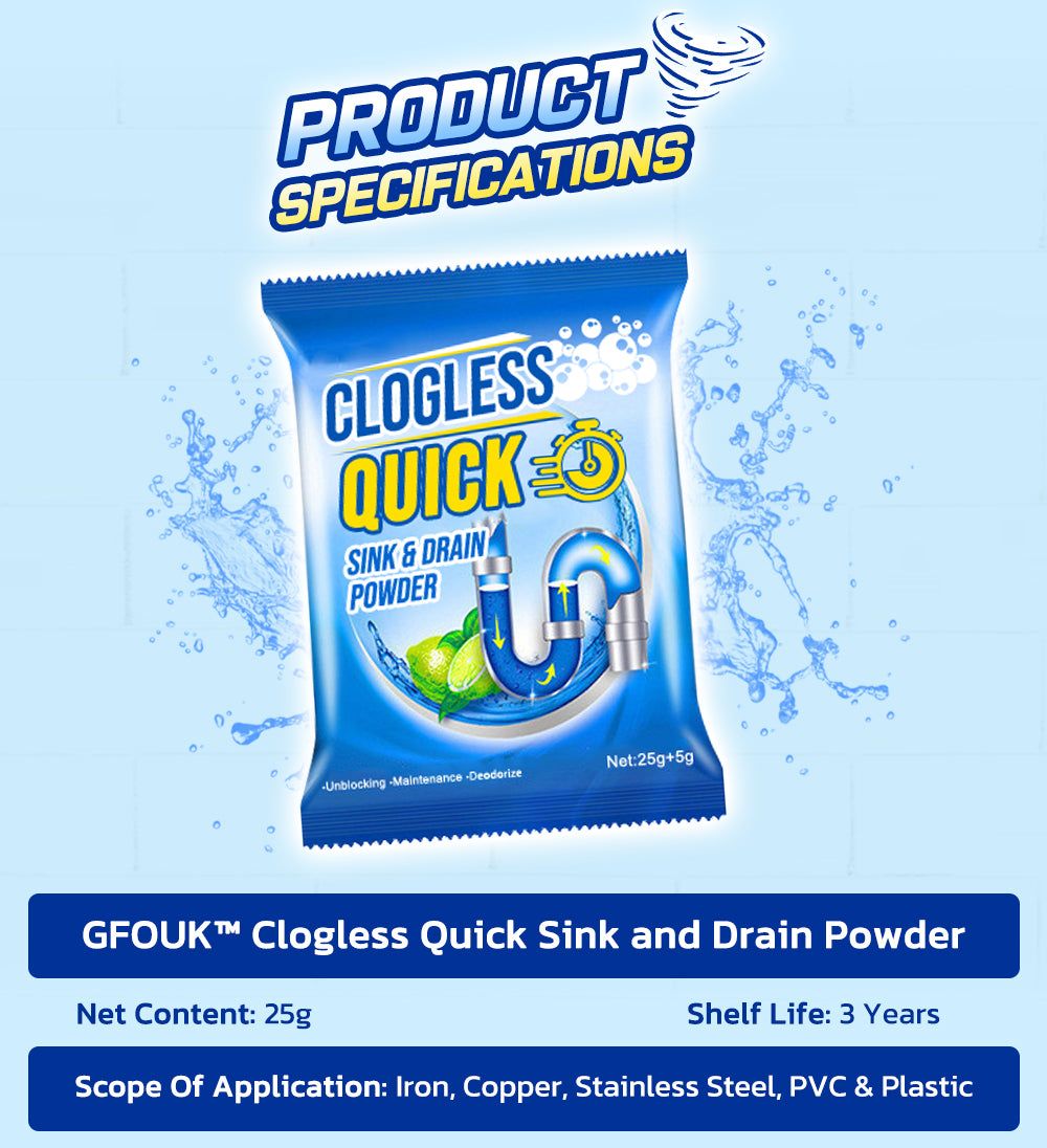 GFOUK™ Clogless Quick Sink and Drain Powder