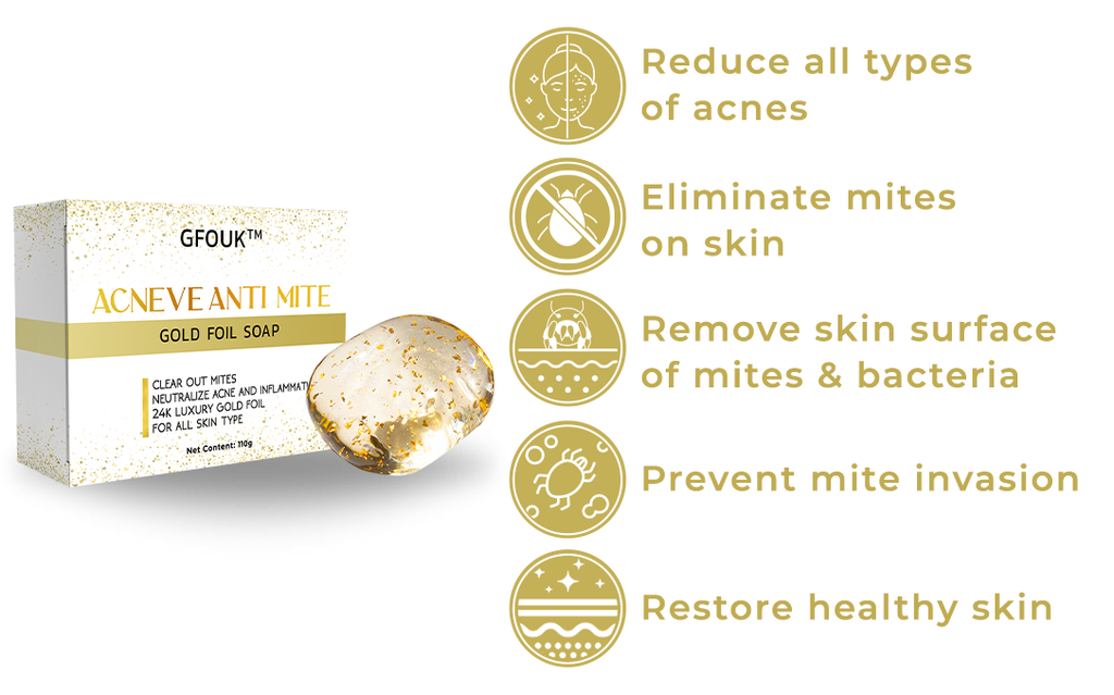 Humxf™ AcneVe Anti-Mite Gold Foil Soap