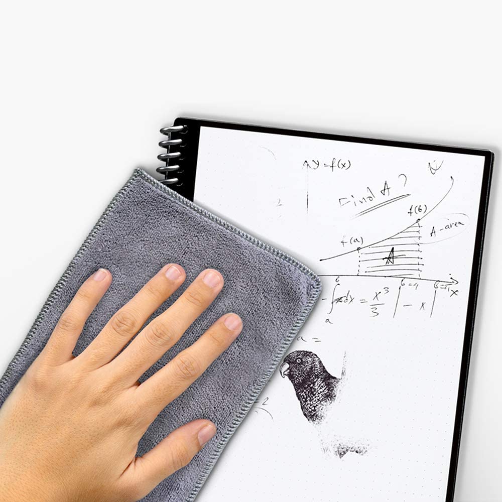 Rocketbook Fusion Smart Reusable Notebook Pen & Microfiber Cloth Executive  Size