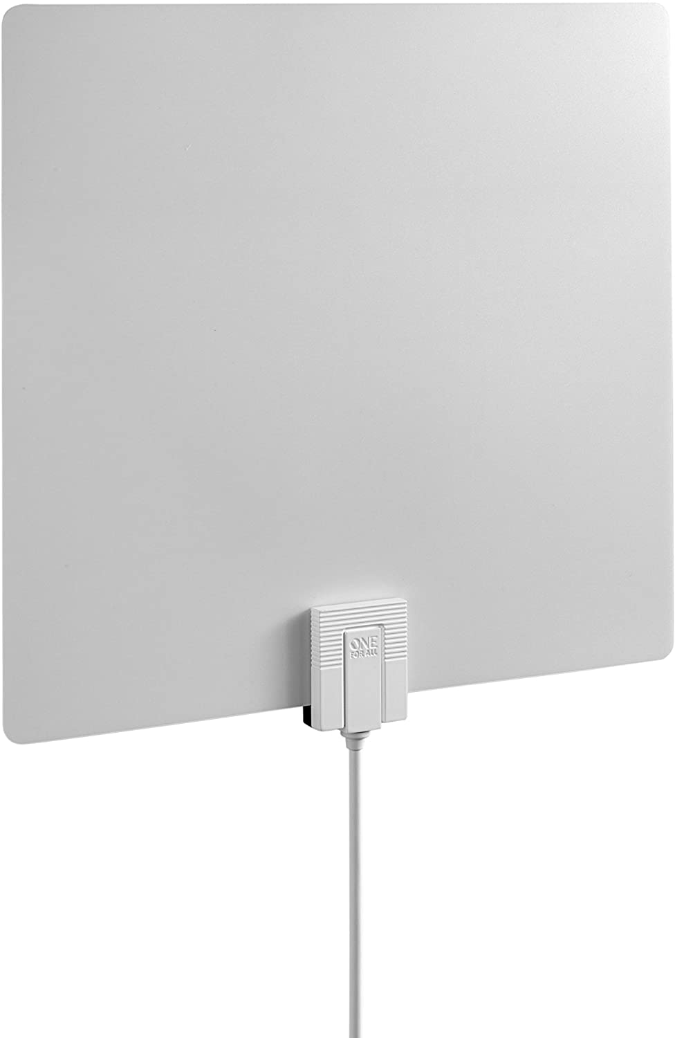 Trágico Cap Centelleo One For All U14541 Amplified HDTV 4K Antenna Over the Air TV Channels-  White - Deal Parade