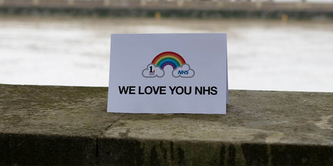 NHS thank you card by river