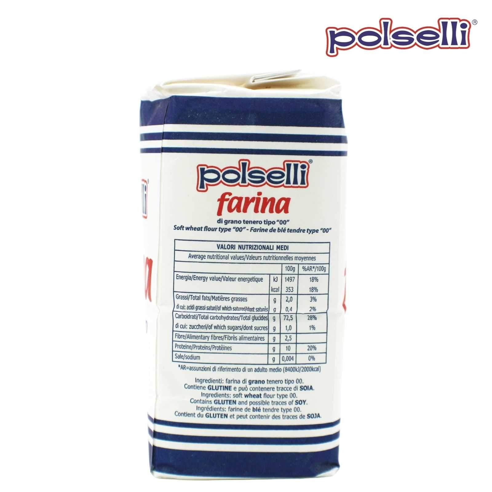 Polselli: 00 All Purpose Flour 2.2 lb. Bag – Manzo Food Sales