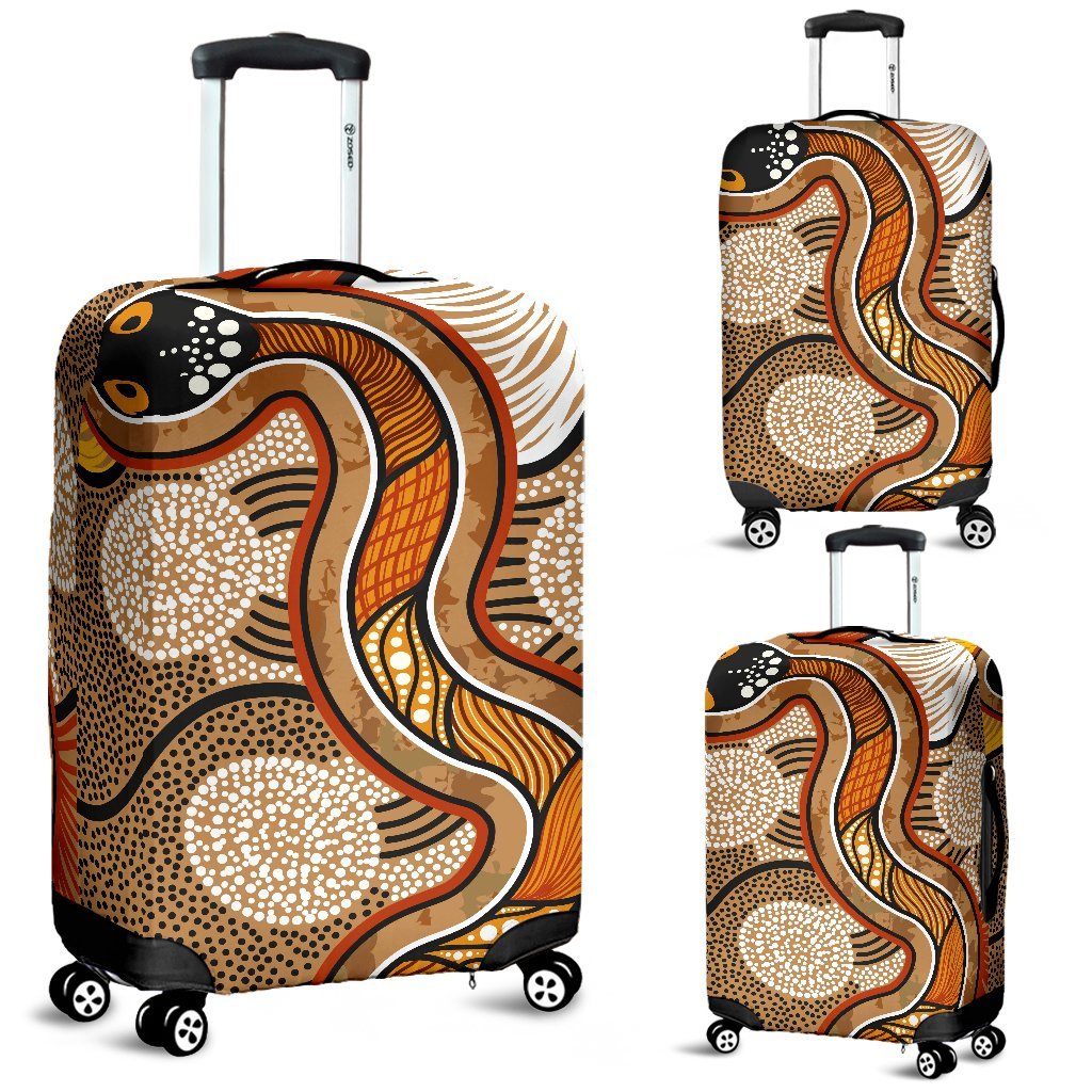 1stAustralia Aboriginal Luggage - Indigenous Snake Vintage Stye