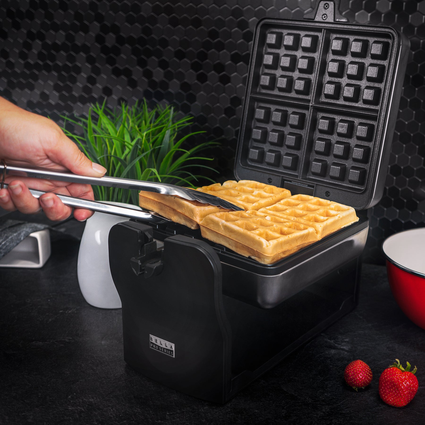 Bella Pro Series 4-Slice Rotating Waffle Maker for $24.99