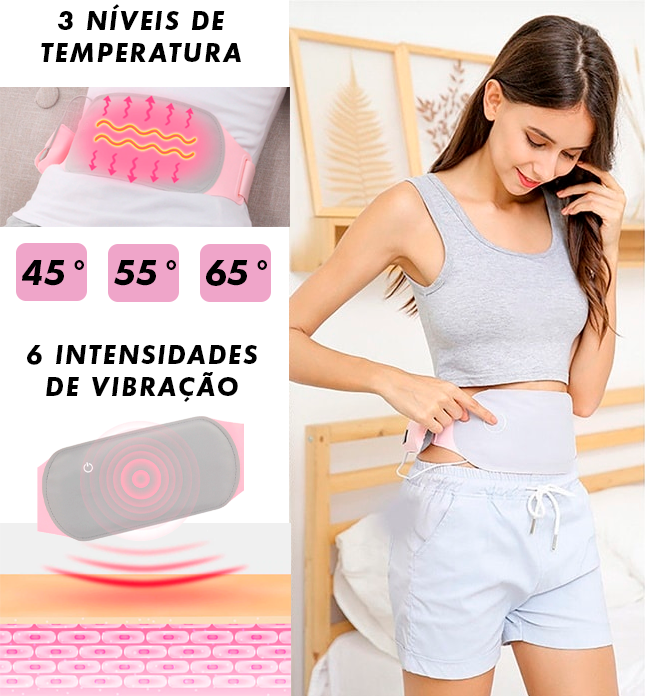 Cinta Massageadora Para Alívio da Cólica Menstrual - ColicMax