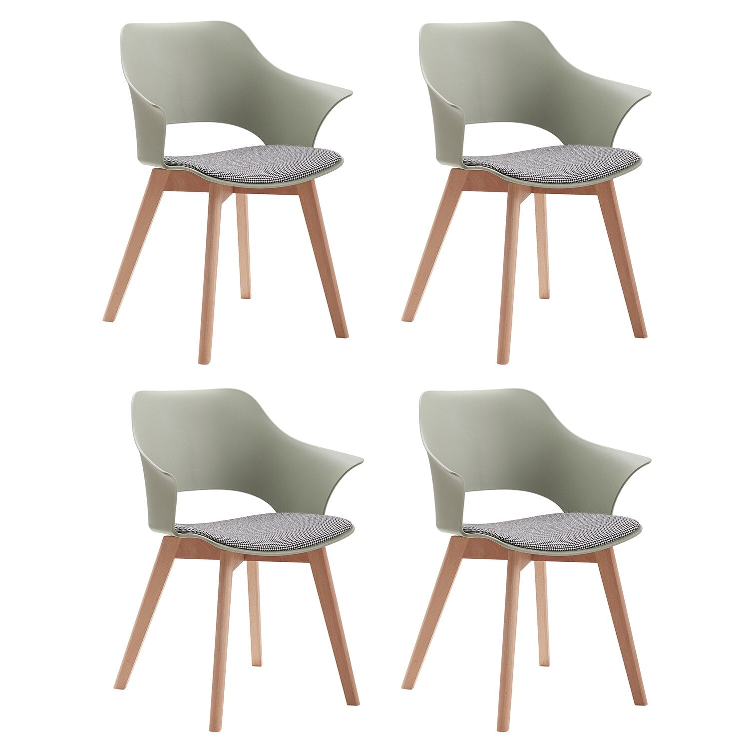 Slaapzaal Th neutrale Eetkamerstoelen - Nordicz unieke design eetkamerstoelen set 4 stuks – Design  Meubelz