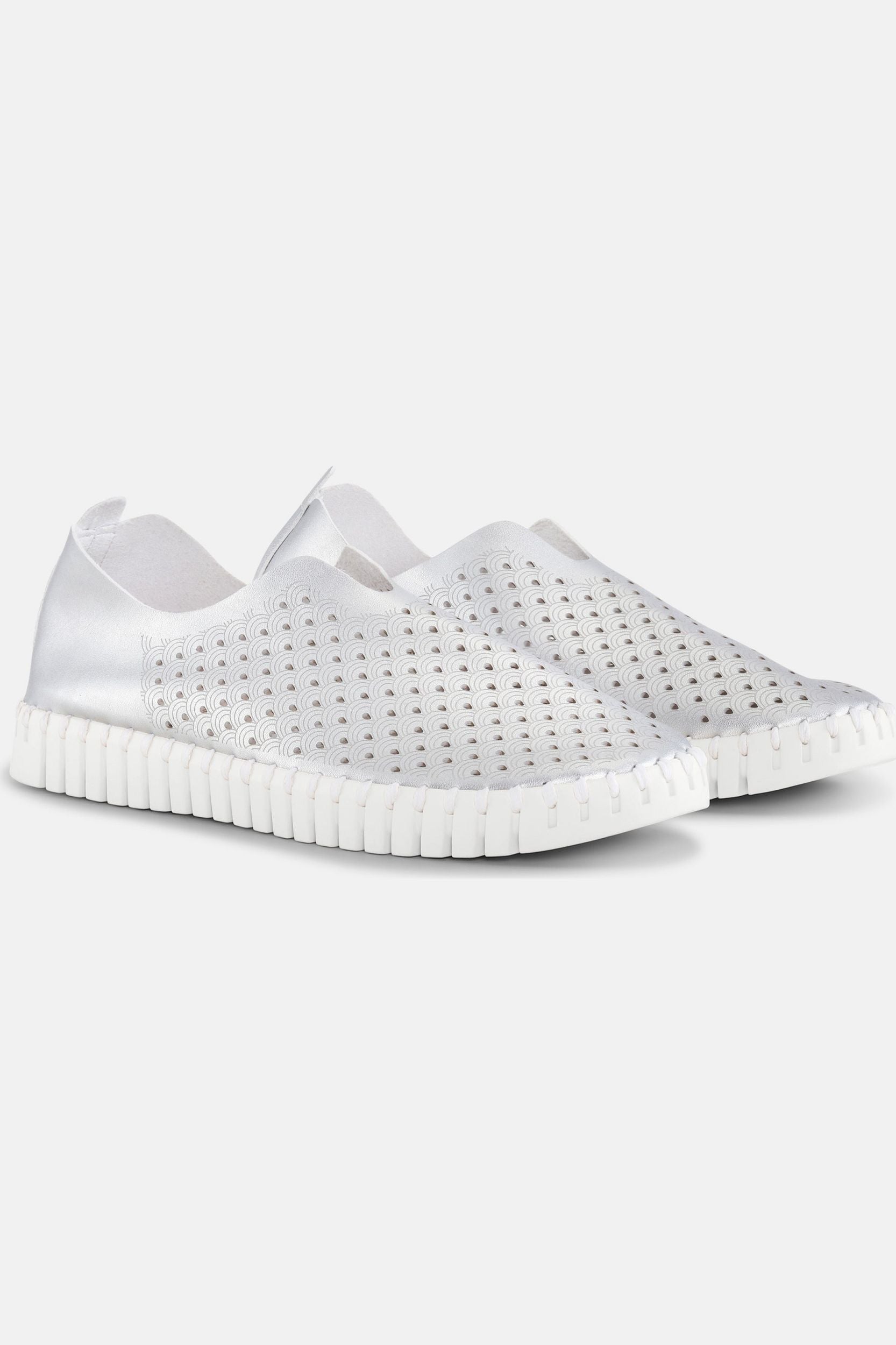 Instappers TULIP3576W witte zool - 710 Silver | Silver
