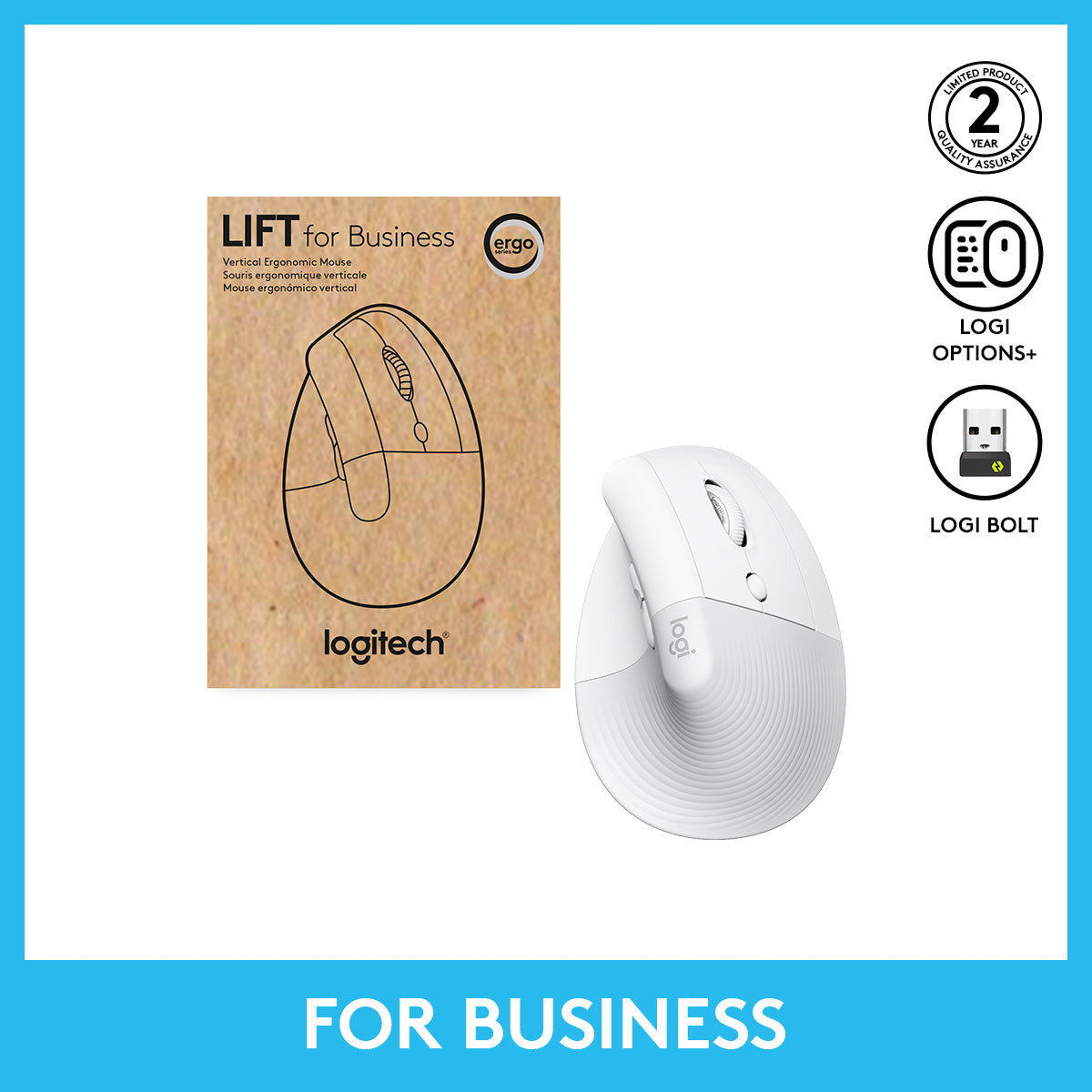 LIFT for Business Wireless Ergonomic Vertical Mouse – Logitech Club