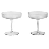 Ripple Champagne Saucer - set of 2