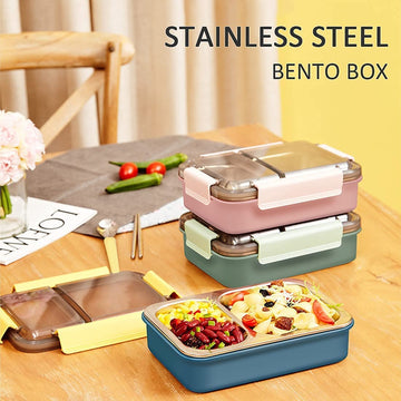 MICROWAVE SAFE Stainless Steel Stylish Lunch Box From Fenger 5.1 Cup  Capacity 