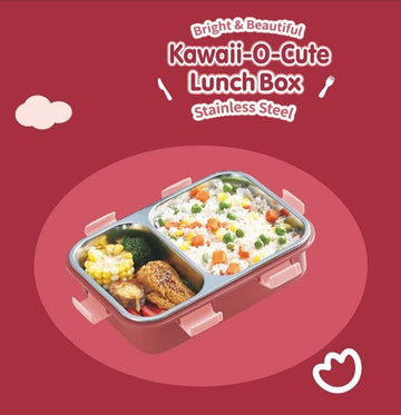 Stainless Steel Lunch Box Olivia (3 Colors) - 4 Holes Lunch Box