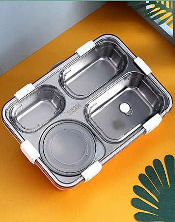 Stainless steel three grid lunch box – Knife Depot Co.