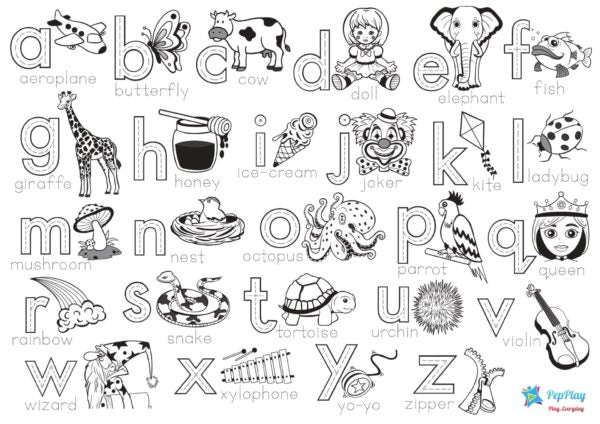 Doodle Placemats – My First Educational Set with A3 Size 4 White Reusable Placemats 10 water-based sketch pens and pencil with eraser.