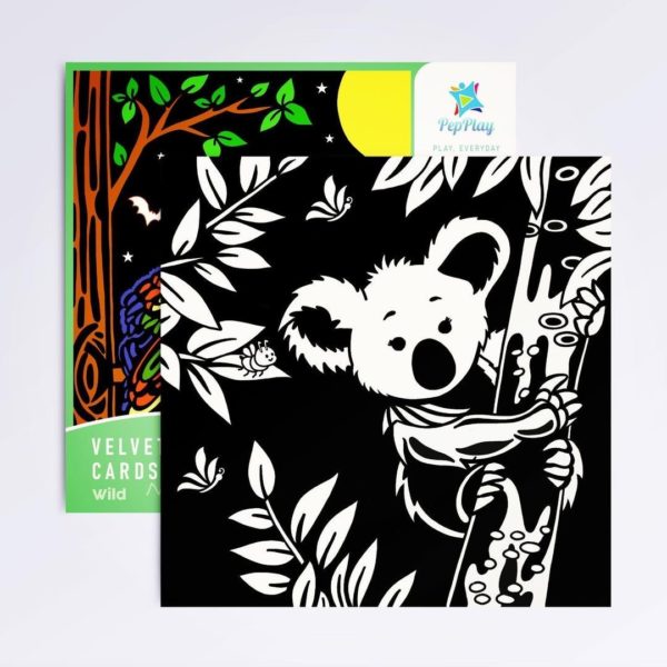 Velvet Coloring Cards - Animal theme