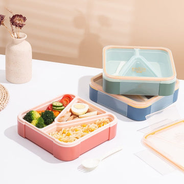 3 Compartment Leak-Proof Lunch Box With Ice Pack - CN CROWN