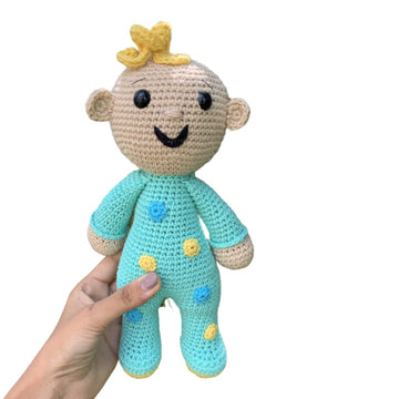 Cute Handmade Cotton Honeybee Crochet Squishy Soft Toy for Kids & Todd