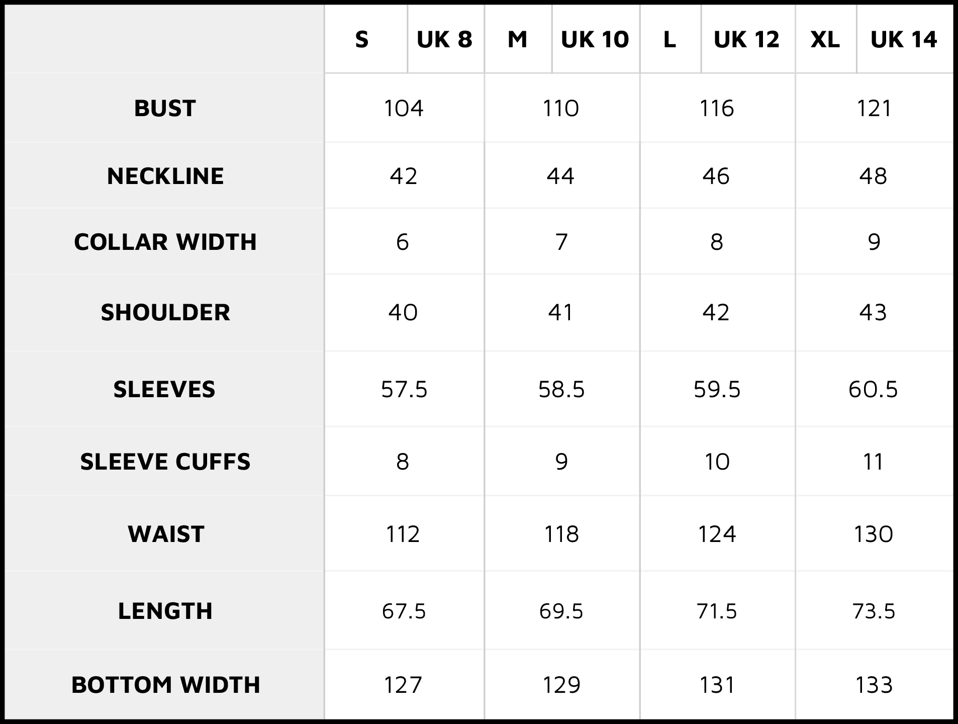 SIZING AND FIT GUIDE – Zora Designers