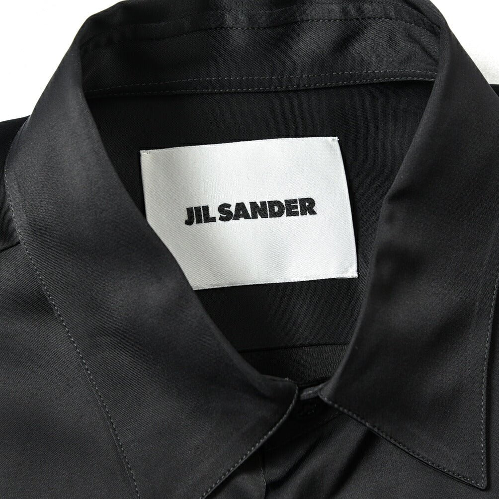 激安の JILSANDER ボタンハーフスリーブスウェット ブラック S